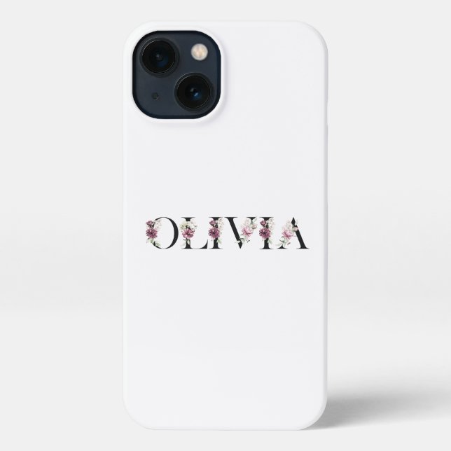 Funda Para iPhone Me llamo Olivia. Me llamo Olivia. (Reverso )