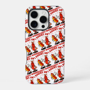 Funda Para iPhone 16 Pro Me Salpico a Salchichas Jugosas Humor para Adultos