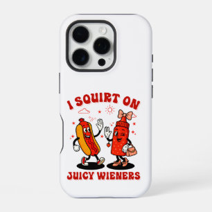 Funda Para iPhone 16 Pro Me Salpico en Salchichas Jugosas Humor para Adulto