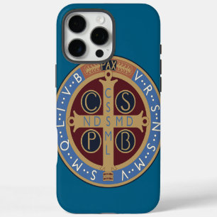 Funda Para iPhone 16 Pro Max Medalla de San Benito