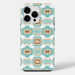 Funda Para iPhone 14 Pro Max Medallón azul/marrón colorido