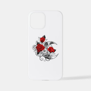 Funda Para iPhone 12 Mini Media luna mecánica con rosas rojas