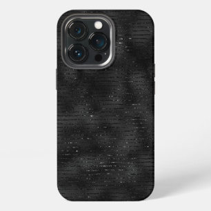 Funda Para iPhone 13 Pro Medias con rayas de purpurina falsas negras para p