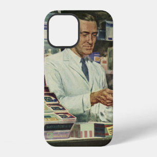 Funda Para iPhone 12 Medicina antigua, farmacéutico y niña en farmacia