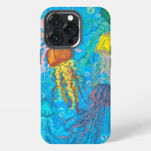 Funda Para iPhone 13 Pro medusas, océano, mar