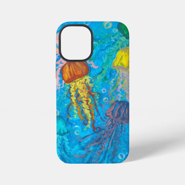 Funda Para iPhone medusas, océano, mar (Reverso )
