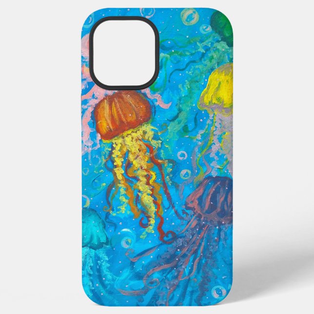 Funda Para iPhone medusas, océano, mar (Reverso )
