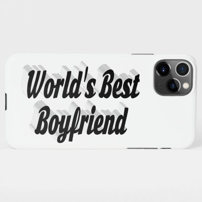 Funda Para iPhone Mejor amigo negro en 3d texto (Reverso horizontal)