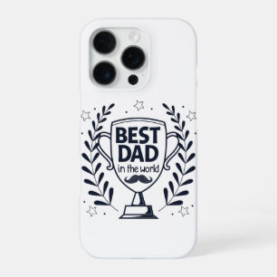 Funda Para iPhone 16 Pro Mejor diseño de trofeos de papá - regalo del día d