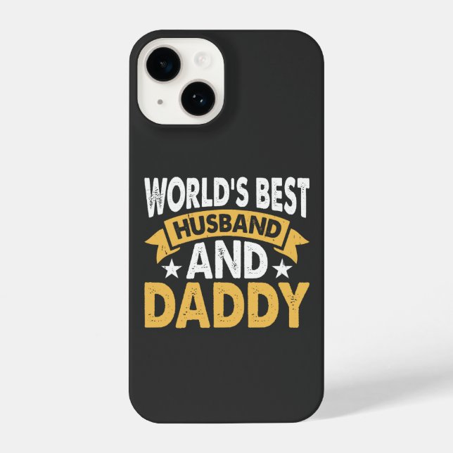 Funda Para iPhone mejor marido y papá del mundo (Reverso )