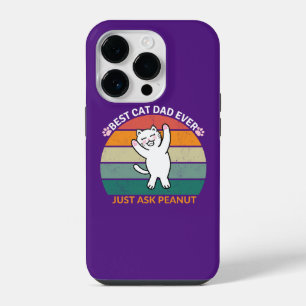 Funda Para iPhone 14 Pro Mejor Papá de Gatos de Todos los Tiempos Pregúntal