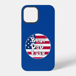 Funda Para iPhone 12 Mejor papá de todos la bandera de EE. UU.