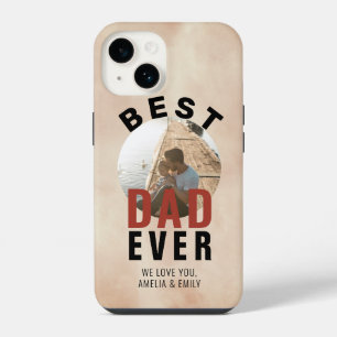 Funda Para iPhone 14 Mejor Papá del Mundo Acuarela Foto Día del Padre