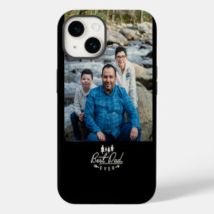 Funda Para iPhone 14 Mejor Papá del Mundo Aventura de Madera Foto Perso