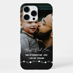 Funda Para iPhone 16 Pro Max Mejor Papá del Mundo Foto 1er Día del Padre