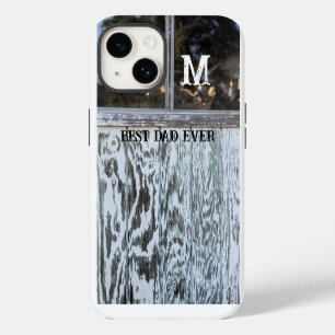 Funda Para iPhone 14 Mejor Papá del Mundo Rústico Apretado Madera Agreg