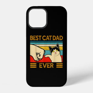 Funda Para iPhone 12 Mejor papá gato de todos divertido padre gato