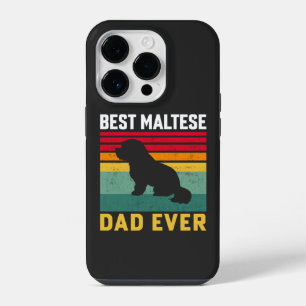 Funda Para iPhone 14 Pro Mejor papá maltés de todos, Papá de perro maltés
