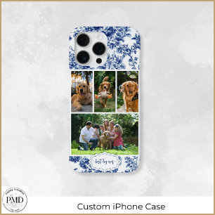 Funda Para iPhone 16 Pro Max Mejor Perro Alguna Vez Cuatro Fotografías Florales