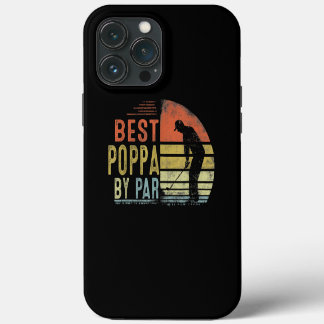 Funda Para iPhone 13 Pro Max Mejor Poppa divertida por regalo de golf del Día d