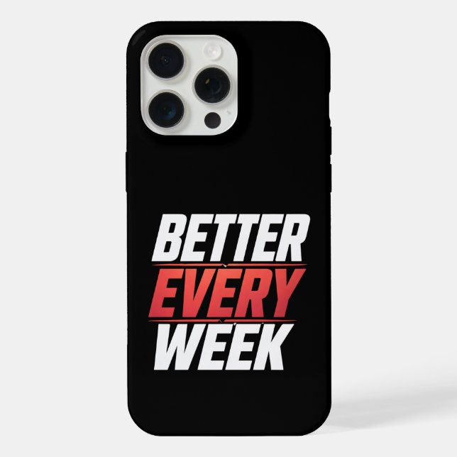 FUNDA PARA iPhone MEJORANDO CADA SEMANA (Reverso )
