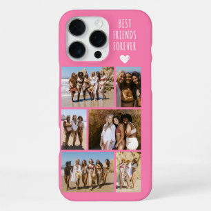 Funda Para iPhone 16 Pro Max Mejores Amigas Para Siempre 6 Foto Rosa
