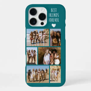 Funda Para iPhone 16 Pro Max Mejores Amigas Para Siempre 6 Foto Verde Aguamarin