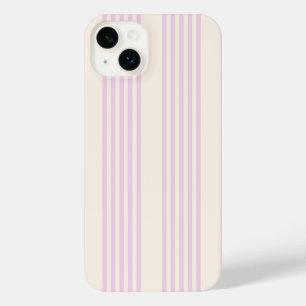 Funda Para iPhone 14 Plus Melocotones y nata cinco rayas patrón