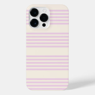 Funda Para iPhone 14 Pro Max Melocotones y nata cinco rayas patrón