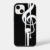 MELTPOINT color Personalizado blanco negro G-Clef