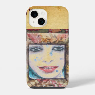 FUNDA PARA iPhone 14 MEMORIA DE OTOÑO CON HOJAS Y GOTAS DE AGUA