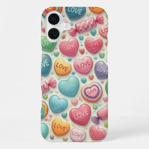 FUNDA PARA iPhone 16 PLUS MENSAJES DE DULCES CORAZÓN DE SAN VALENTÍN DE COLO