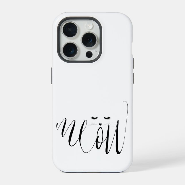 Funda Para iPhone Meow Cat (Reverso )