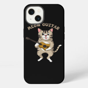 Meow Guitar Cute Cat Tocando Guitarra Graciosas Ki