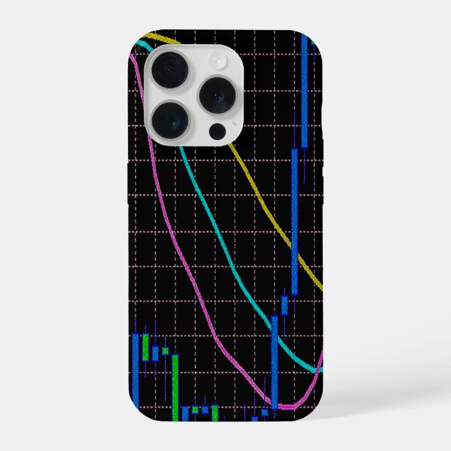 Funda Para iPhone mercado de valores de la tabla de velas (Reverso )
