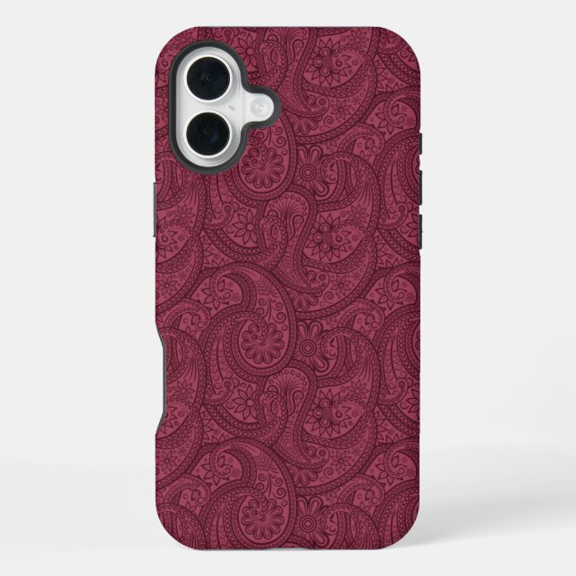 Funda Para iPhone Merlot Paisley (Reverso )