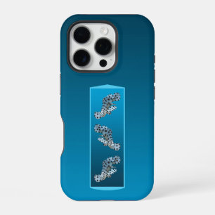 Funda Para iPhone 16 Pro Mero joven - Diseño de fondo degradado azul   