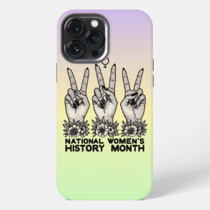 Funda Para iPhone 13 Pro Max Mes de la Historia de la Mujer Feminista mujeres
