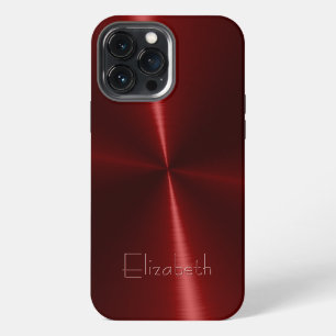 Funda Para iPhone 13 Pro Max Metal Radial Brillante y Genial de Acero