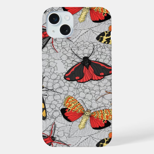 Funda Para iPhone Metas de hidrangea (Reverso )