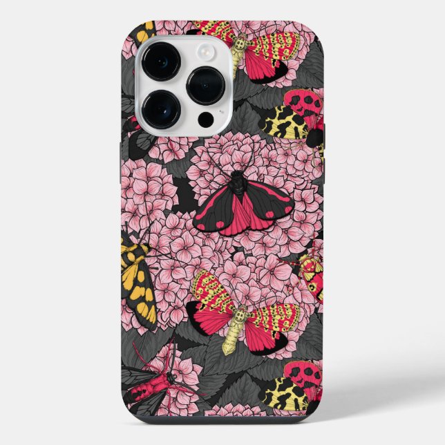 Funda Para iPhone Metas en hidrangea rosa (Reverso )