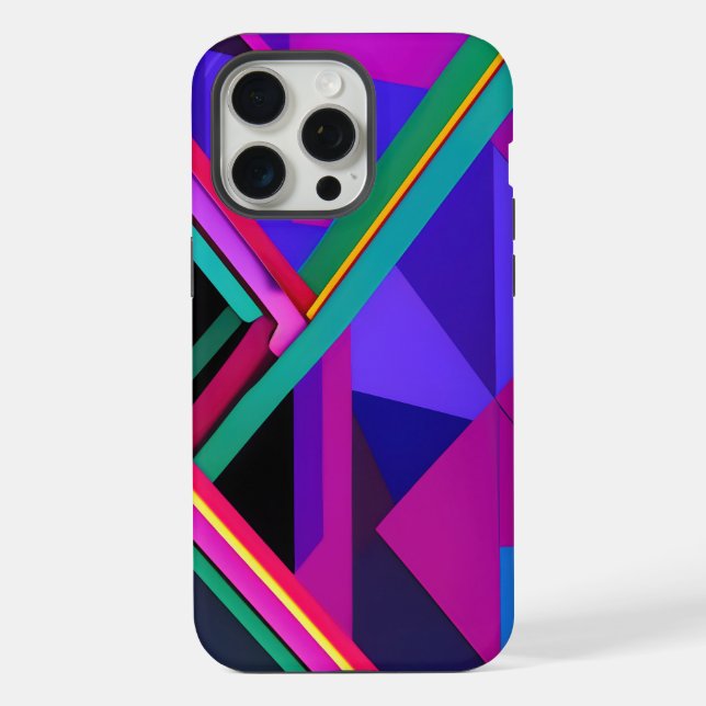 Funda Para iPhone "Metropolis Grid: Una Reflexión Digital" (Reverso )