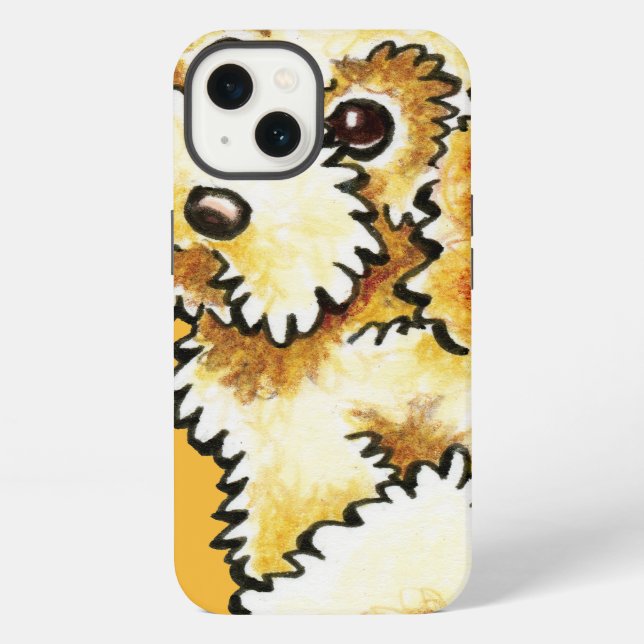 Funda Para iPhone Mezcla de Cocker Spaniel Rubio Poodle (Reverso )