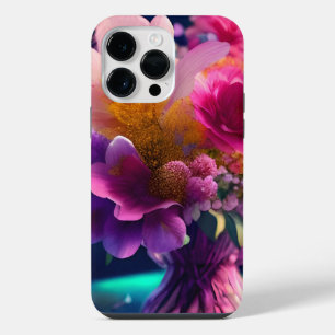 Funda Para iPhone 14 Pro Max Mezcla de flores Vase 1