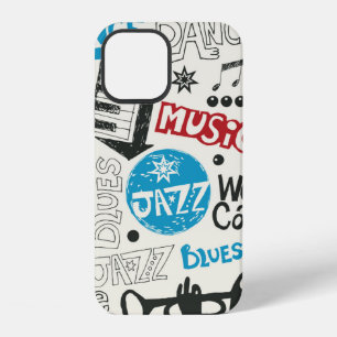 Funda Para iPhone 12 mezcla de garabatos de jazz