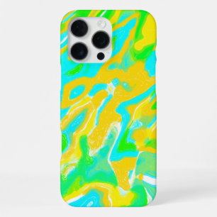 Funda Para iPhone 16 Pro Max Mezcla de pintura líquida de textura de mármol de