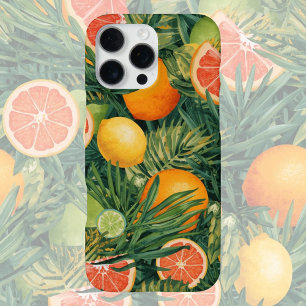 Funda Para iPhone 16 Pro Max Mezcla Tropical de Cítricos – Acuarela Limón, Nara