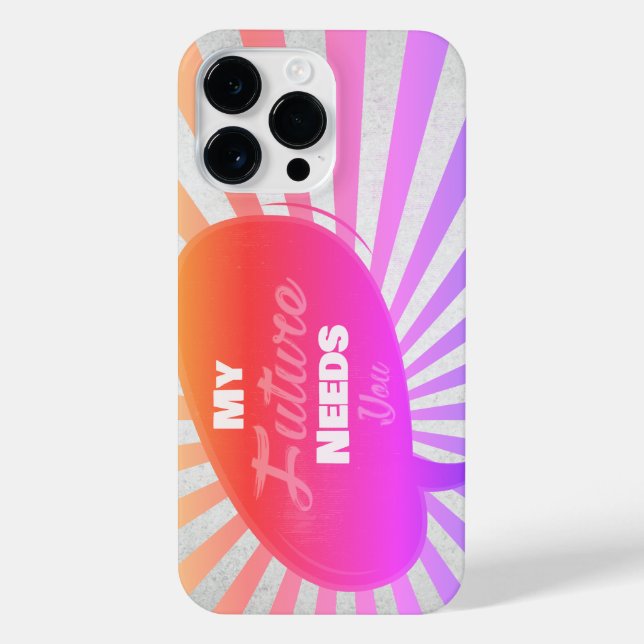 Funda Para iPhone Mi futuro te necesita - Edición Funkyliciosa (Reverso)