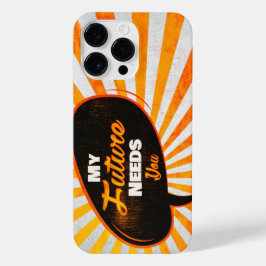 Funda Para iPhone 14 Pro Max Mi futuro te necesita - Edición Retro Naranja