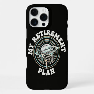 Funda Para iPhone 16 Pro Max Mi Plan de Jubilación Golf Golfista Jubilado
